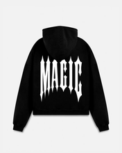 Cargar imagen en el visor de la galería, Hoodie Magic Black heavyweight 400gsm
