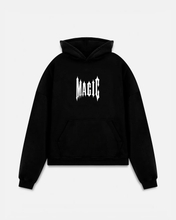 Cargar imagen en el visor de la galería, Hoodie Magic Black heavyweight 400gsm
