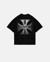 Cargar imagen en el visor de la galería, T-Shirt Heavyweight Black Choppers Silver
