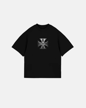 Cargar imagen en el visor de la galería, T-Shirt Heavyweight Black Choppers Silver
